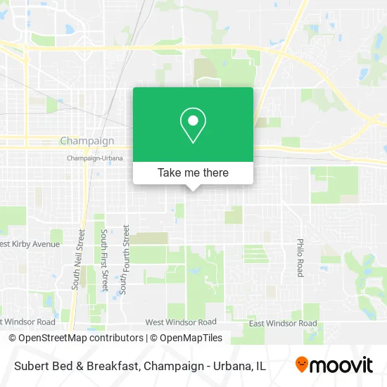 Mapa de Subert Bed & Breakfast