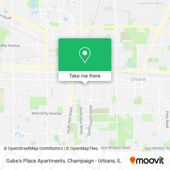 Gabe's Place Apartments map