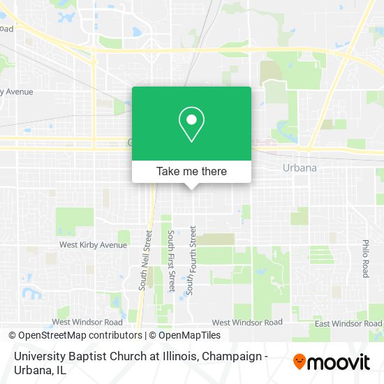 Mapa de University Baptist Church at Illinois