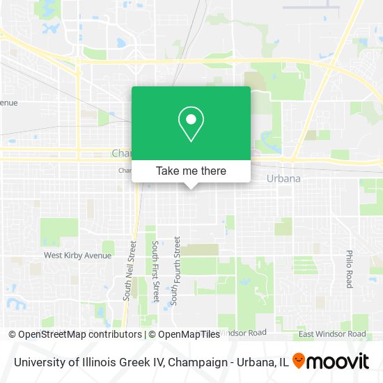 Mapa de University of Illinois Greek IV
