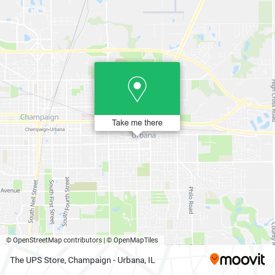The UPS Store map