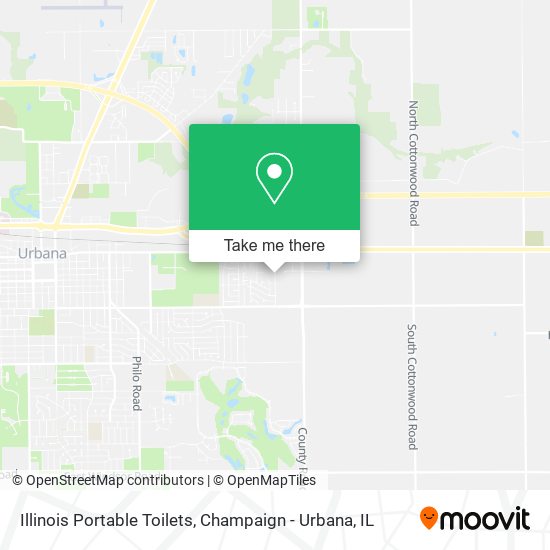 Mapa de Illinois Portable Toilets