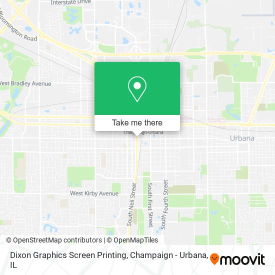 Dixon Graphics Screen Printing map