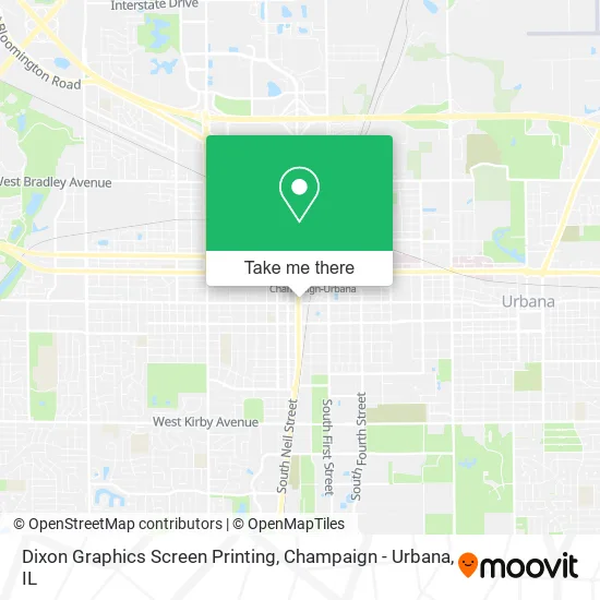 Mapa de Dixon Graphics Screen Printing