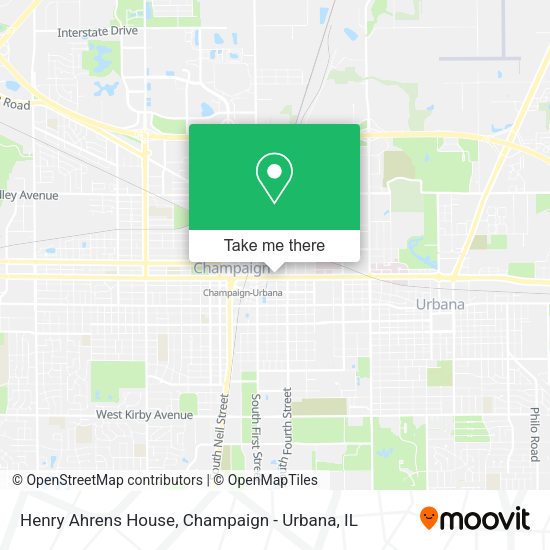 Henry Ahrens House map
