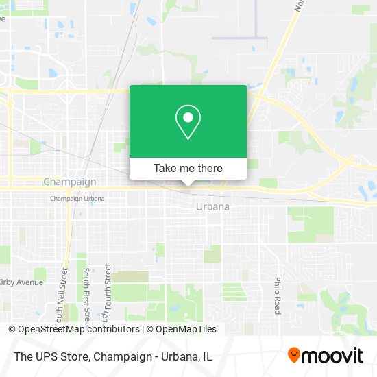The UPS Store map