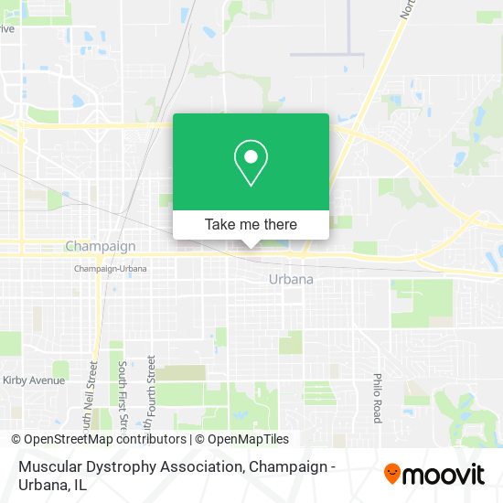 Muscular Dystrophy Association map