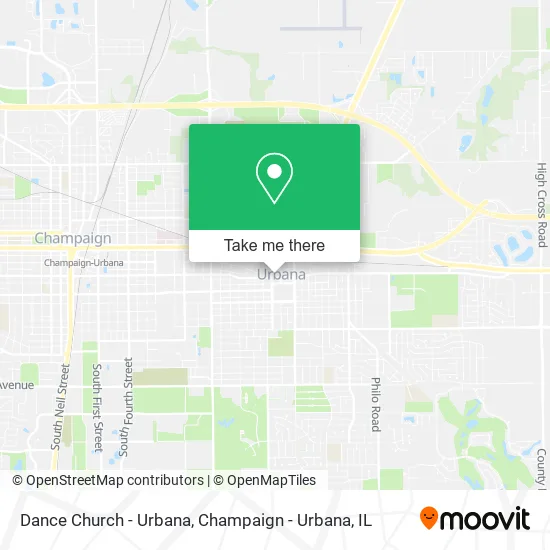 Mapa de Dance Church - Urbana