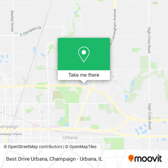 Best Drive Urbana map