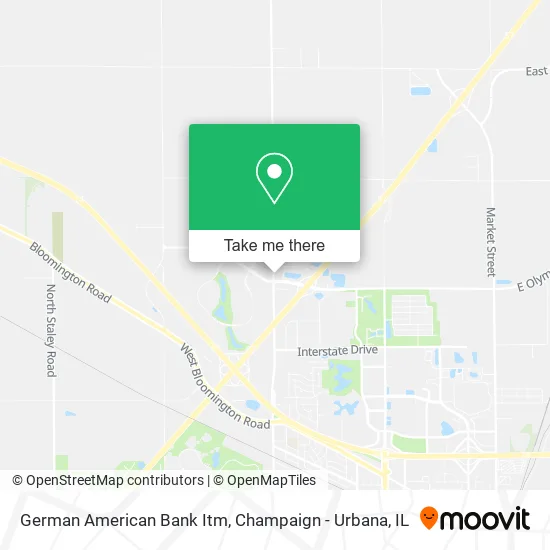 Mapa de German American Bank Itm