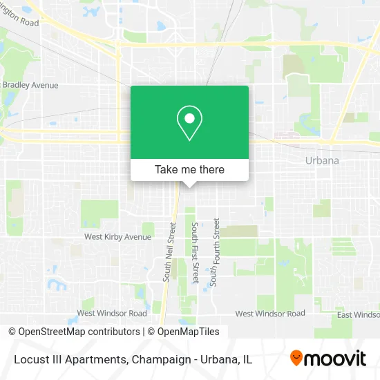Mapa de Locust III Apartments