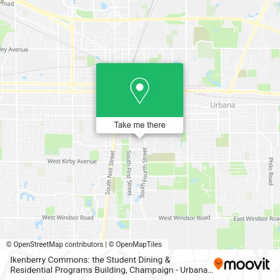 Ikenberry Commons: the Student Dining & Residential Programs Building map