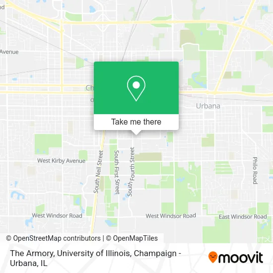 The Armory, University of Illinois map