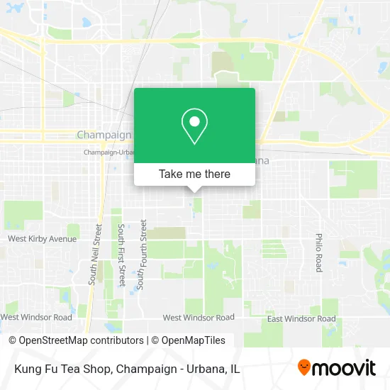 Kung Fu Tea Shop map