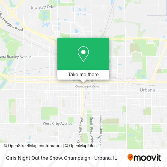 Girls Night Out the Show map