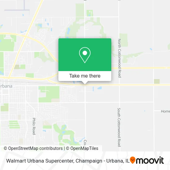 Walmart Urbana Supercenter map