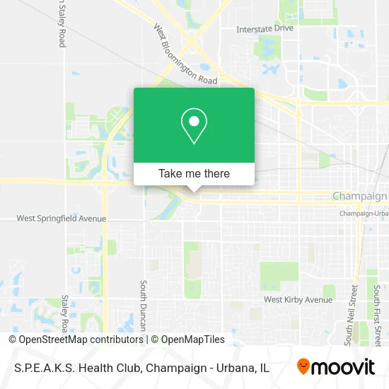 S.P.E.A.K.S. Health Club map