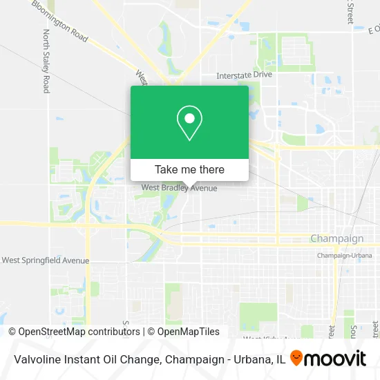 Mapa de Valvoline Instant Oil Change