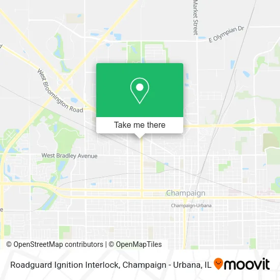 Mapa de Roadguard Ignition Interlock