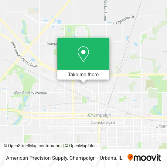American Precision Supply map