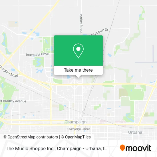 Mapa de The Music Shoppe Inc.