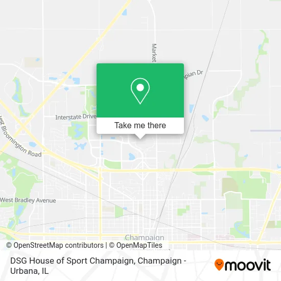 DSG House of Sport Champaign map