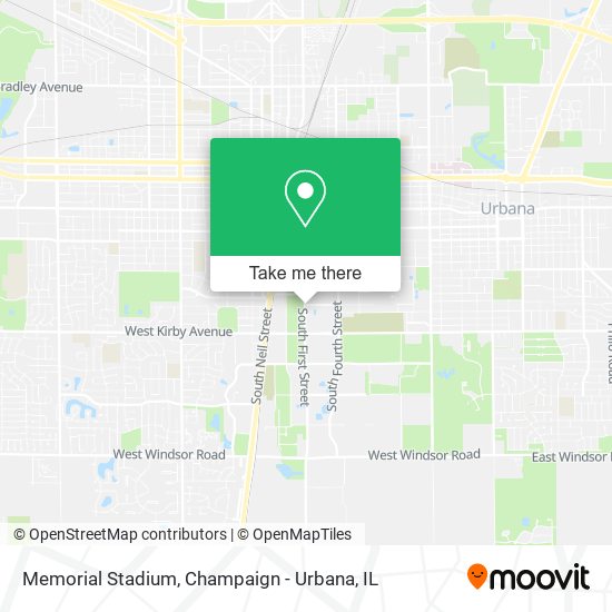 Memorial Stadium map