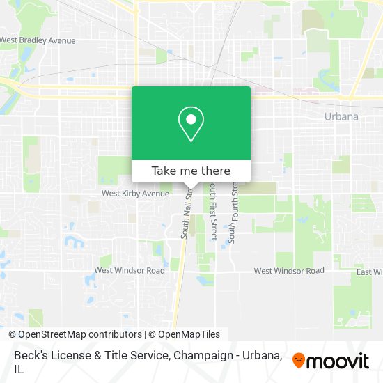 Beck's License & Title Service map