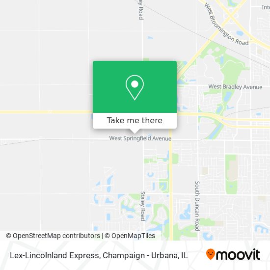 Mapa de Lex-Lincolnland Express