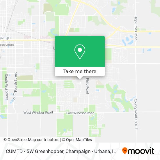 Mapa de CUMTD - 5W Greenhopper