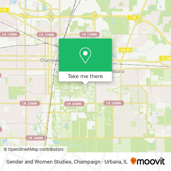 Gender and Women Studies map