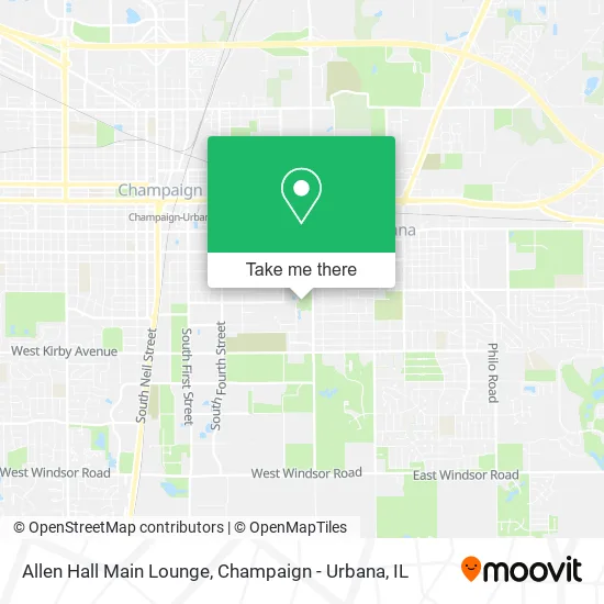 Allen Hall Main Lounge map