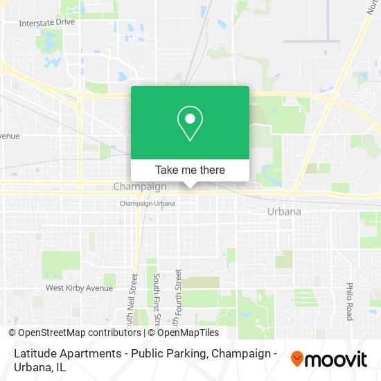 Mapa de Latitude Apartments - Public Parking