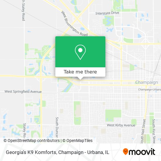 Georgia's K9 Komforts map