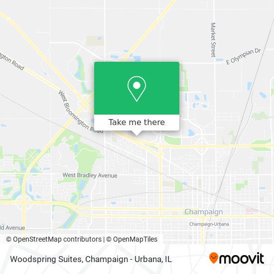 Mapa de Woodspring Suites