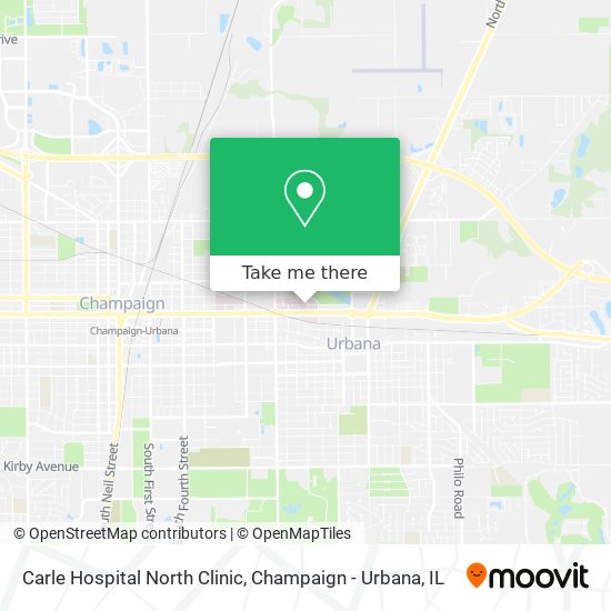 Carle Hospital North Clinic map