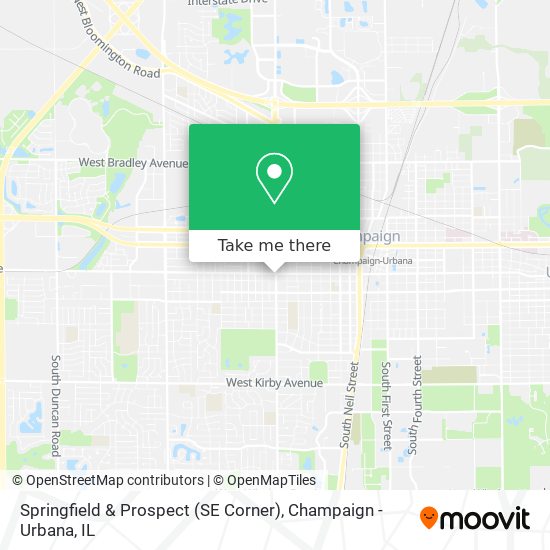 Springfield & Prospect (SE Corner) map