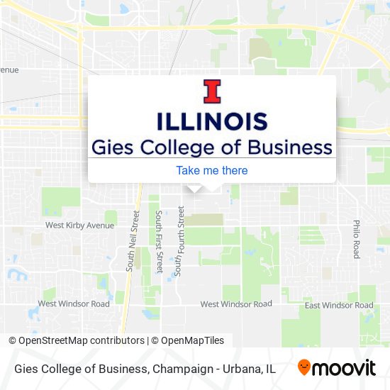 Gies College of Business map