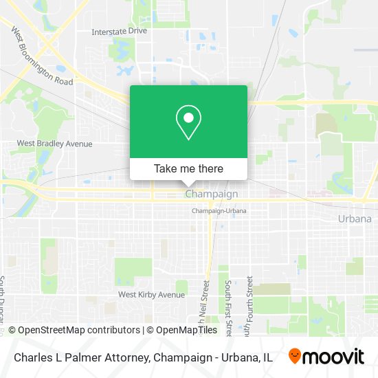 Charles L Palmer Attorney map