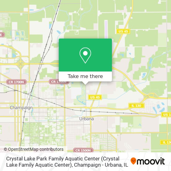 Mapa de Crystal Lake Park Family Aquatic Center