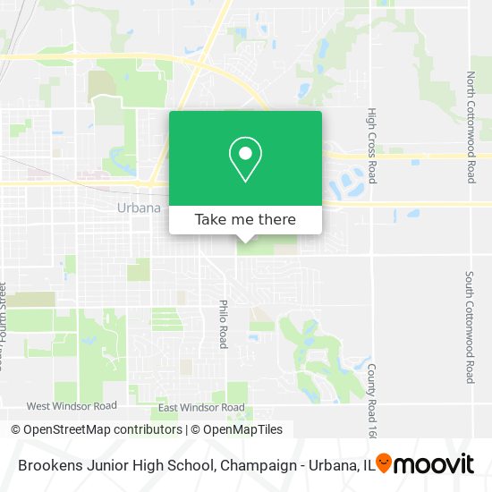 Brookens Junior High School map