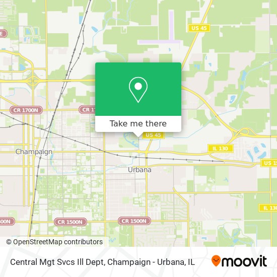 Central Mgt Svcs Ill Dept map