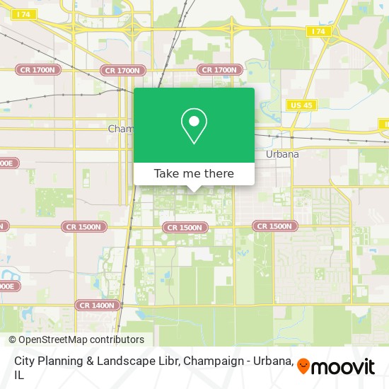 Mapa de City Planning & Landscape Libr