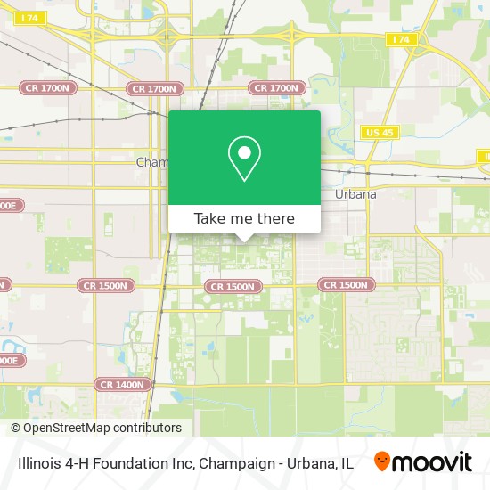 Mapa de Illinois 4-H Foundation Inc