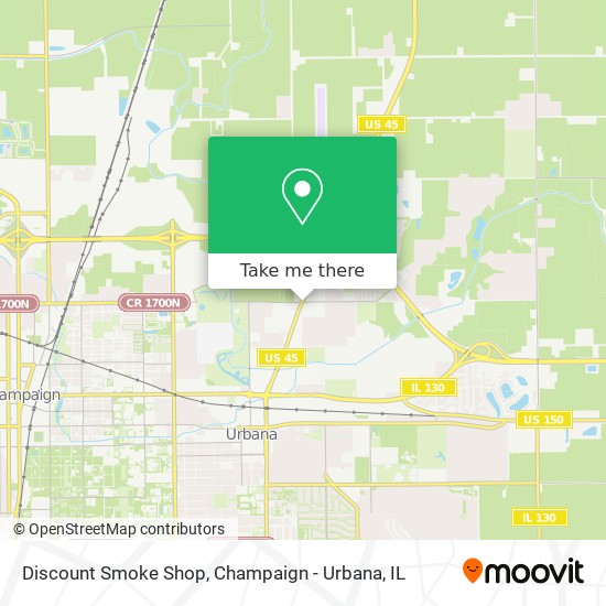Mapa de Discount Smoke Shop