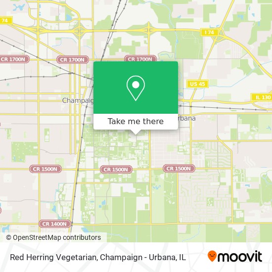 Red Herring Vegetarian map