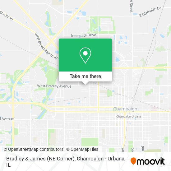 Mapa de Bradley & James (NE Corner)