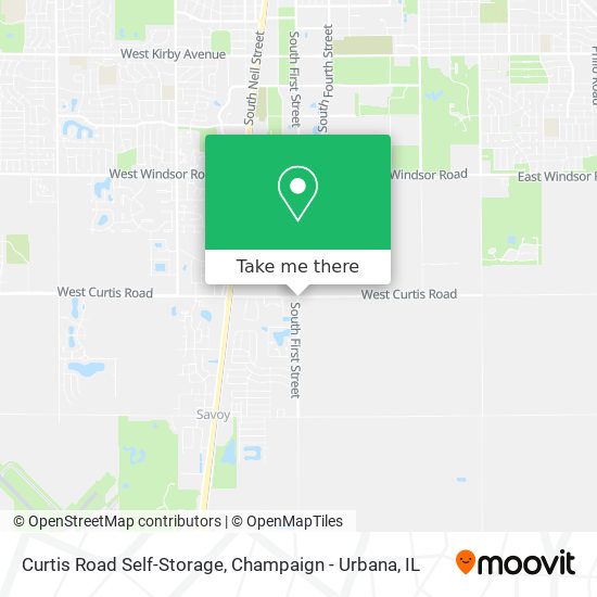 Mapa de Curtis Road Self-Storage