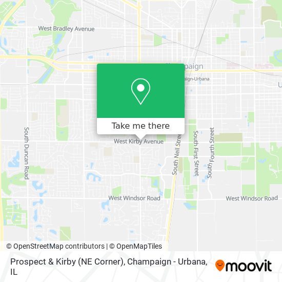 Mapa de Prospect & Kirby (NE Corner)