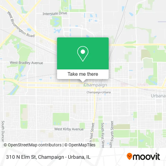 Mapa de 310 N Elm St